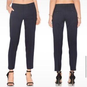 Vince Italian Stretch-Wool tapered side stripe pants Sz6